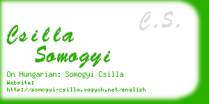 csilla somogyi business card